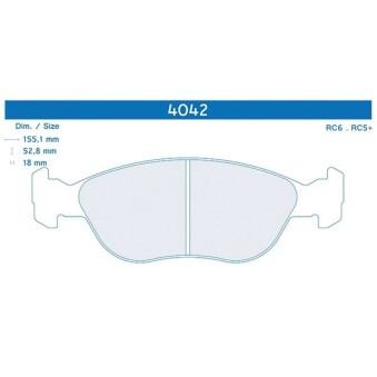 Plaquettes CARBONE LORRAINE Renault Twingo 2 RS 1.6 16v