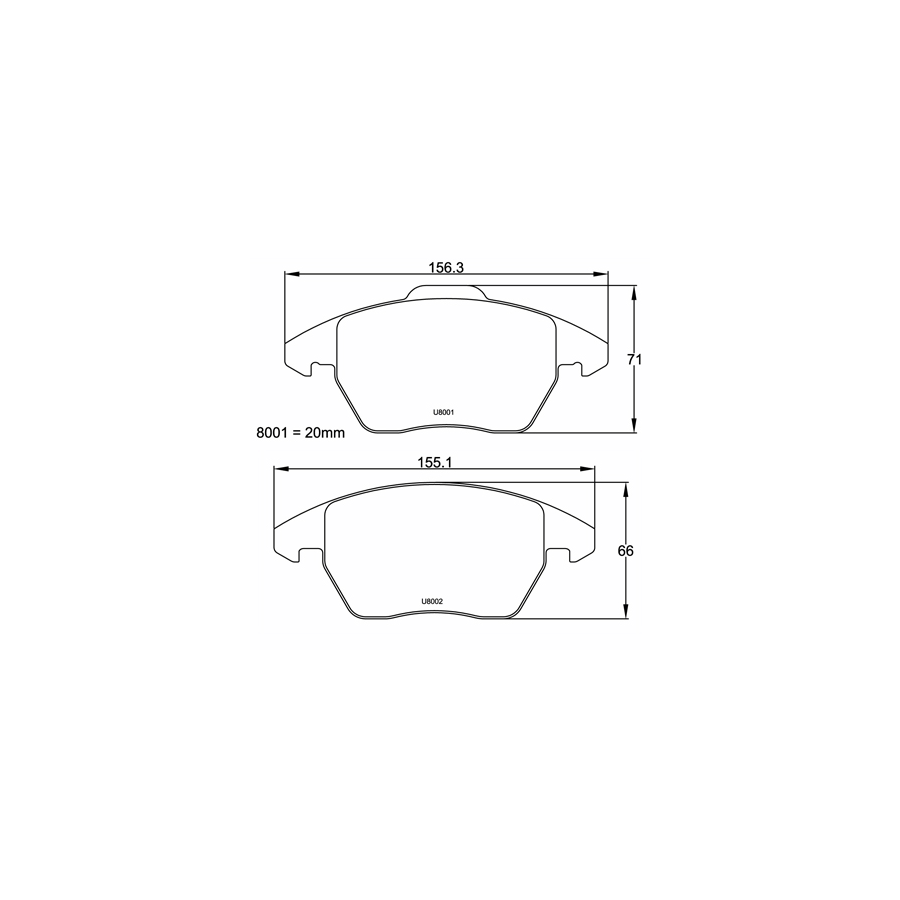 Plaquettes PAGID Volkswagen Golf 6 Avant RSL29 