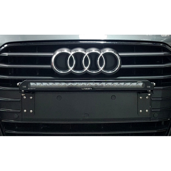 support plaque immatriculation pour 2 rampes Lazer