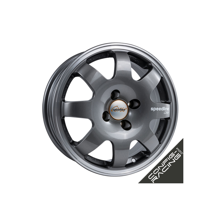 Jante Speedline SL675 Renault Clio Groupe A 15" - Anthracite bord poli 