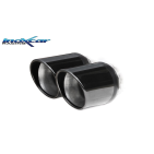 Silencieux Inox Inoxcar Audi A3 (8P) 2.0 FSI - 2x80 X-RACE BLACK