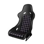 Baquet RECARO Classic Pole position - Cuir noir / Tissu Caro - Homologué route