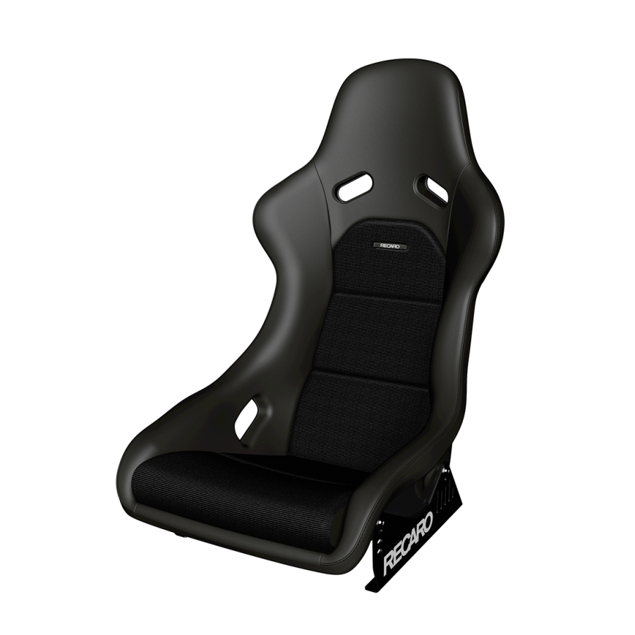 Baquet RECARO Classic Pole position - Cuir noir / Tissu Corduroy - Homologu? route 