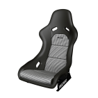 Baquet RECARO Classic Pole position - Cuir noir / Tissu Pepita - Homologué route