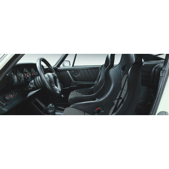 Baquet RECARO Classic Pole position - Cuir noir / Tissu Pepita - Homologu? route 