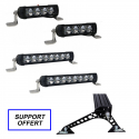 Pack 2 rampes de 4 + 2 rampes de 8 LED RACING + support offert 