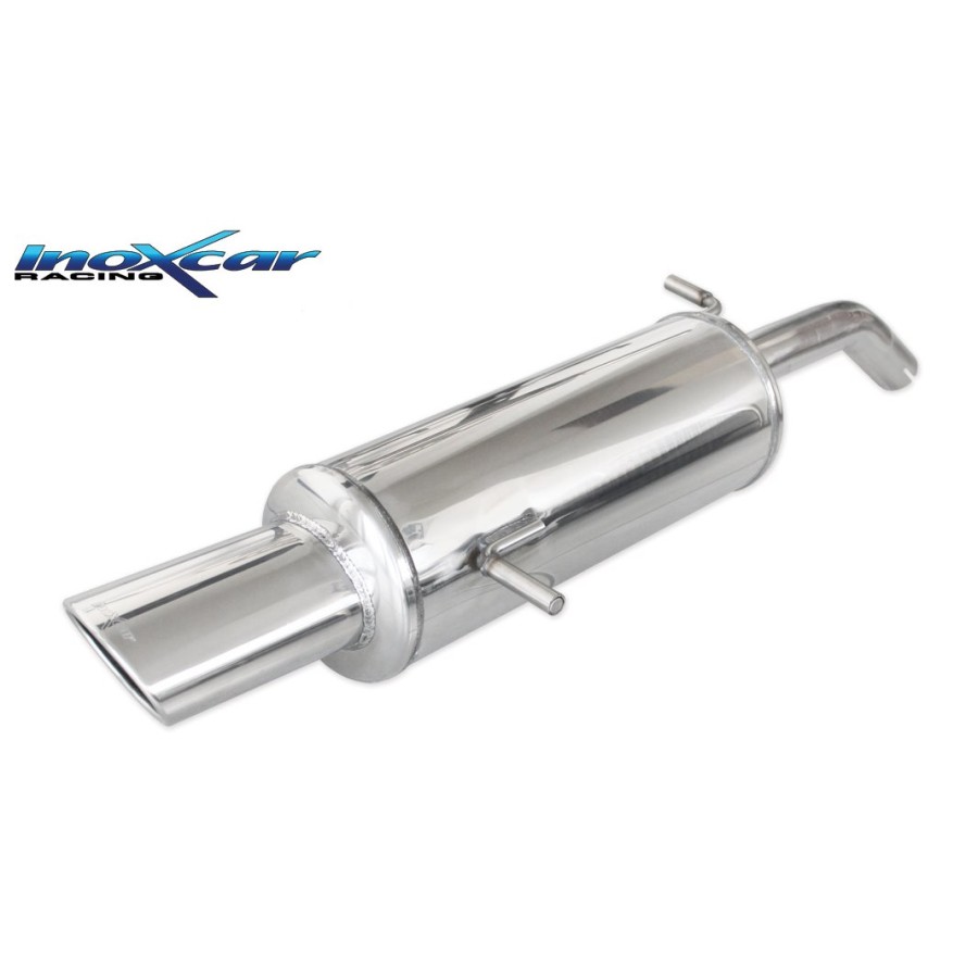 Silencieux Inox Inoxcar Citroen C2 VTS 1.6 16v - sortie ovale 120x80mm 