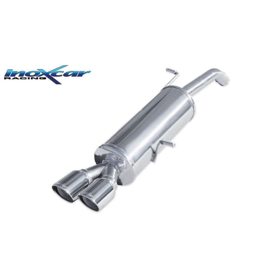 Silencieux Inox Inoxcar Citroen DS3 1.6 16v Turbo (155cv) - double sortie 80mm X-race 