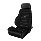 Baquet RECARO Classic LS - Cuir noir / Curduroy