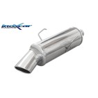 Silencieux Inox Inoxcar Citroen Saxo 1.4 (75cv) - sortie ovale 120x80mm