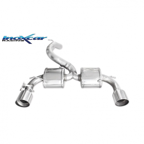 Silencieux ? valve Inoxcar Ford Focus 3 RS - sortie droite et gauche Racing 114mm 