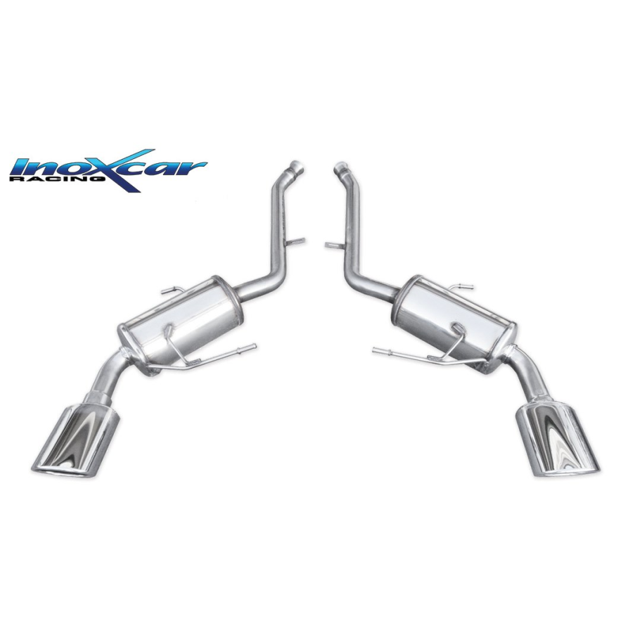 Silencieux Inox Inoxcar Mercedes ML (W164) 320 CDi - sortie droite et gauche 120x80mm 