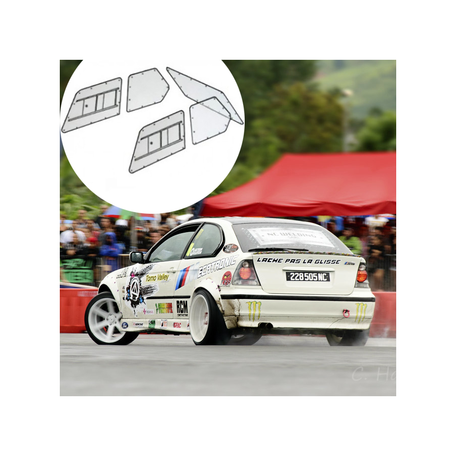 Kit Makrolon BMW E46 compact - F2000 