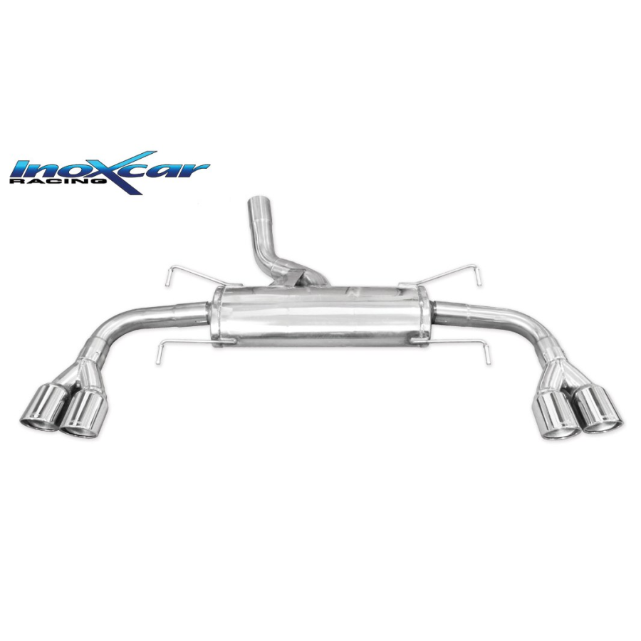 Silencieux Inox Inoxcar Opel GT 2.0 16v Turbo - sortie 80mm X-race 