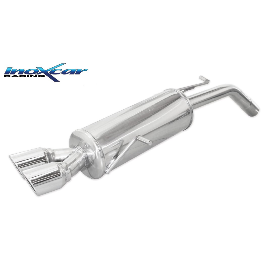 Silencieux Inox Inoxcar Peugeot 207 RC 1.6 16v - double sortie 80mm X-Race 