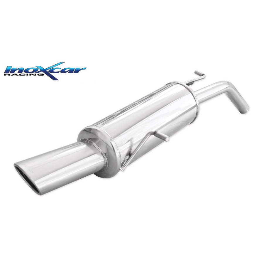 Silencieux Inox Inoxcar Peugeot 207 CC 1.6 16v 120cv - sortie ovale 120x80mm 