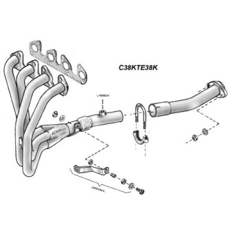 Collecteur Inox RC Racing Opel Calibra 2.0 8v C20NE