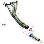 Collecteur Inox RC Racing Peugeot 205 1.9 GTi 122/130cv - non catalysée