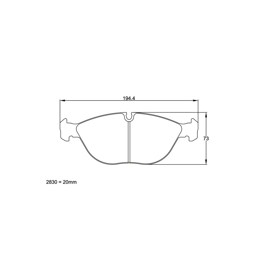 Plaquettes PAGID Audi RS4 2.7 (B5)