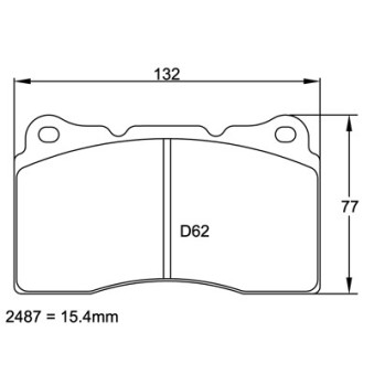 Plaquettes PAGID Mitsubishi Lancer Evo V-VI-VI-VIII Asphalte