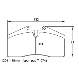Plaquettes PAGID Porsche 911 (964) 3.3 Turbo 90-91