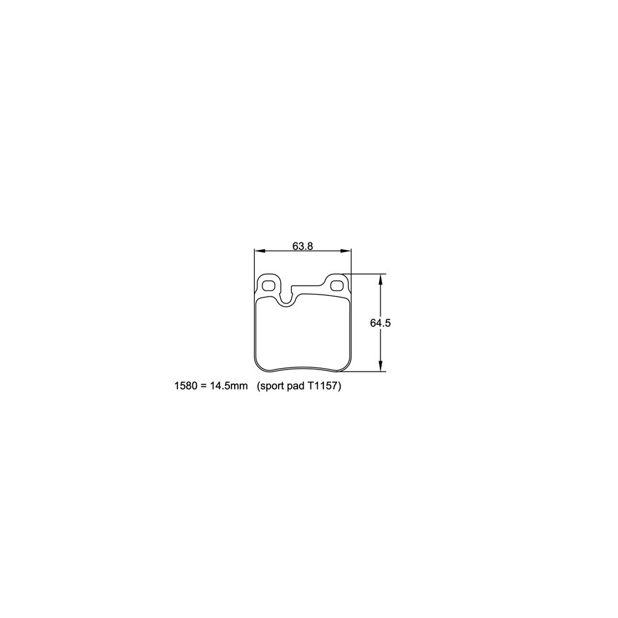 Plaquettes PAGID Porsche 911 (964) 3.6 Carrera 2 89-91