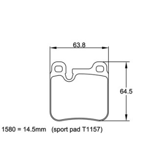Plaquettes PAGID Porsche 911 (964) 3.6 Carrera 2 89-91