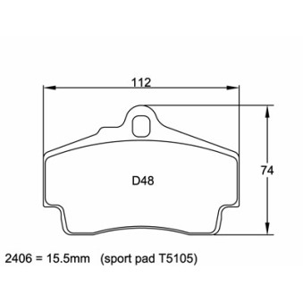 Plaquettes PAGID Porsche 911 (996) Carrera 3.4 et 3.6