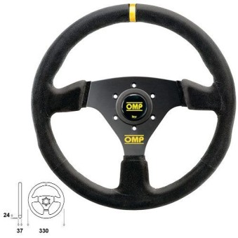 Volant OMP Targa - 330mm - plat