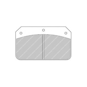 Plaquettes Ferodo Racing FRP502 - Etrier Wilwood Dynalite 4 pistons