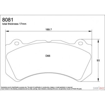 Plaquettes PAGID Nissan GTR R35