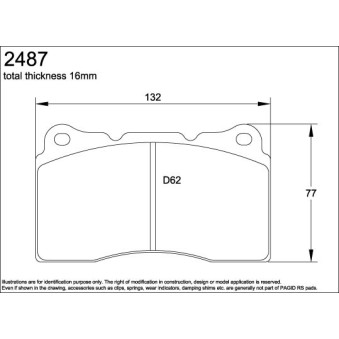 Plaquettes PAGID Subaru Impreza WRX STI - 07-10