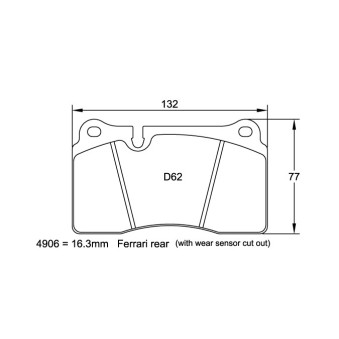 Plaquettes PAGID RSC1 Ferrari F430 (disques céramique)