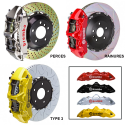 Kit gros frein Brembo Ford Mustang V6 (Sauf Non-Abs Equipped) - Modèles entre 2005 et 2014 - Avant 4 pistons 355x32