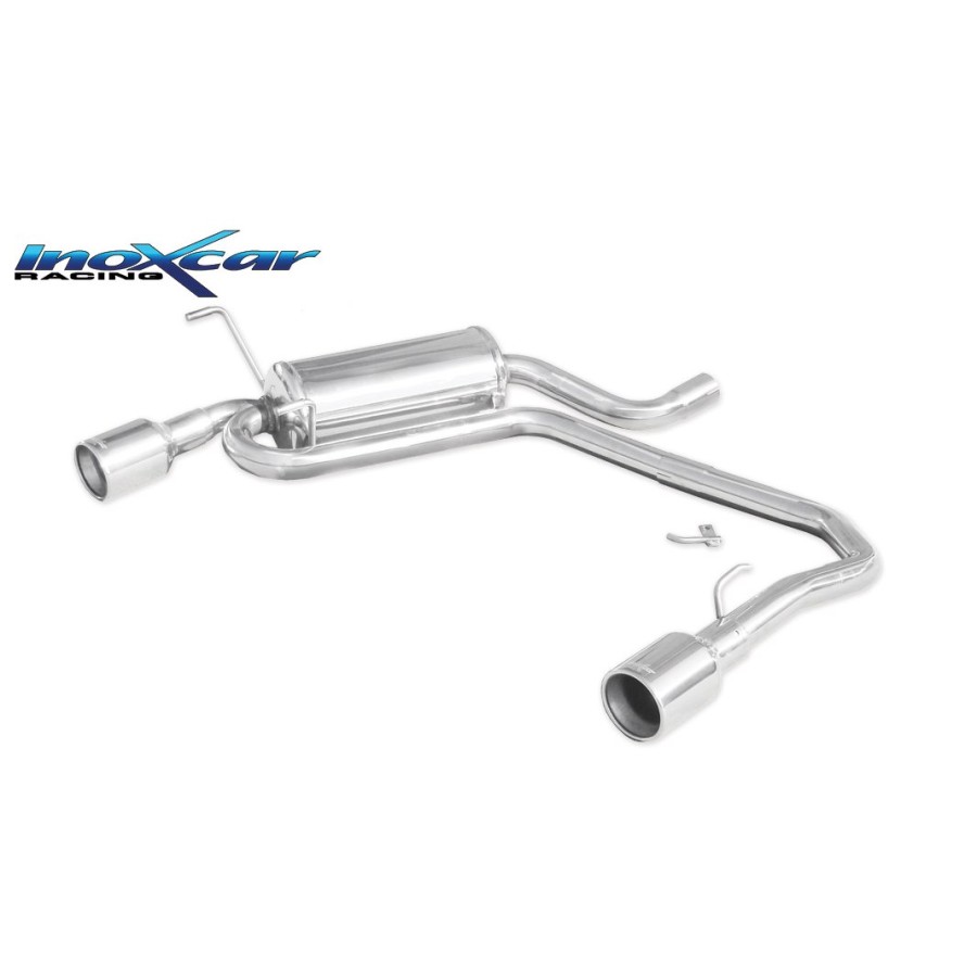 Silencieux Inox Inoxcar Peugeot 406 Coup? 3.0 V6 - Sortie Duplex 102mm 