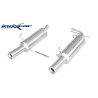 Silencieux Inox Inoxcar Renault Clio 2 RS 182cv (phase 3) - double sortie 80mm