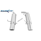 Silencieux Inox Inoxcar Renault Clio 2 RS (phase 3) - double sortie ovale 120x80