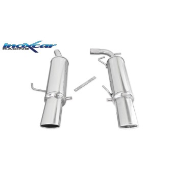 Silencieux Inox Inoxcar Renault Clio 2 RS (phase 3) - double sortie ovale 120x80 