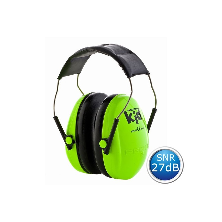 Casque anti-bruit Enfant Peltor - Vert