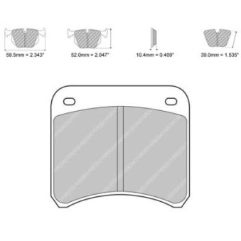 Plaquettes Ferodo Racing FCP342H  