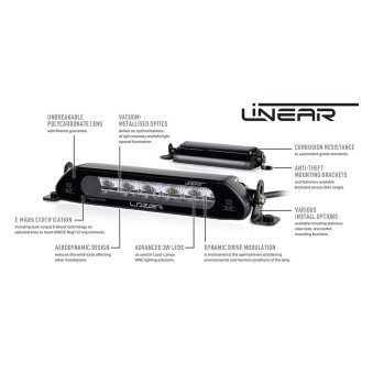 Rampe Lazer Linear-18 Elite avec feux position - 18 leds 
