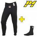 Pantalon + chaussettes P1 FIA 8856-2018 - Noir  