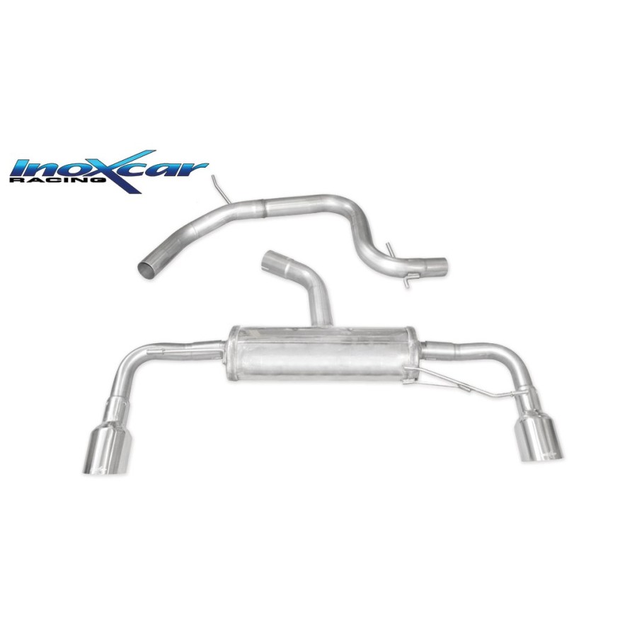 Catback Inoxcar Volkswagen Golf 6 GTi 2.0 TSi 210cv - sortie duplex 70mm 