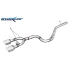 Sortie sans silencieux inox Inoxcar Volkswagen Golf 6 R 2.0 TSi 270cv - sortie sans silencieux