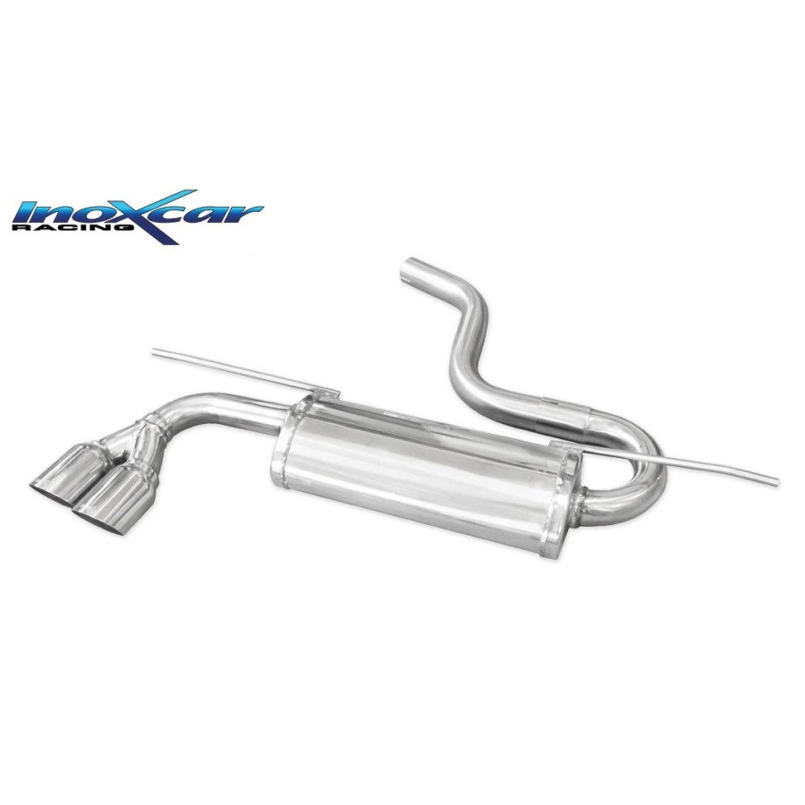 Silencieux Inox Inoxcar Volkswagen Golf 7 1.4 125cv - double sortie 80mm Racing 