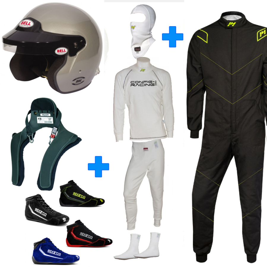 Pack Total FIA (combinaison + bottines + casque + Hans + sous