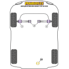 Silent blocs Powerflex Audi 100 Quattro inclus Avant (break) Typ 44 (C3) (10/84-11/90)