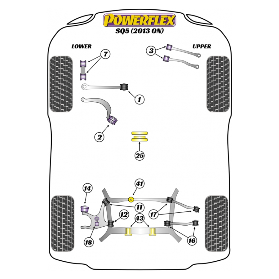 Silent blocs Powerflex Audi SQ5 (2013-) 