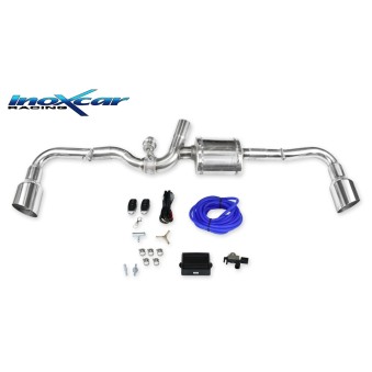 Silencieux ? valve Inoxcar Alfa 4C 241cv - Sortie gauche et droite 