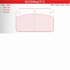 Plaquettes CARBONE LORRAINE Etrier Wilwood Dynalite - 5025W46T12